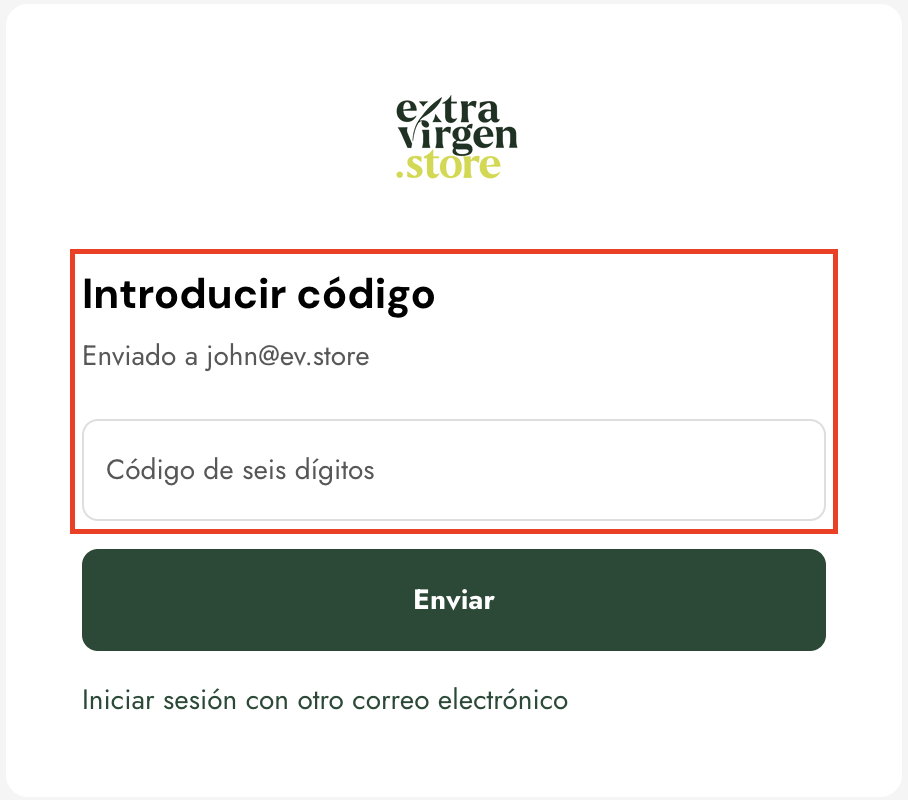 Introducir código
